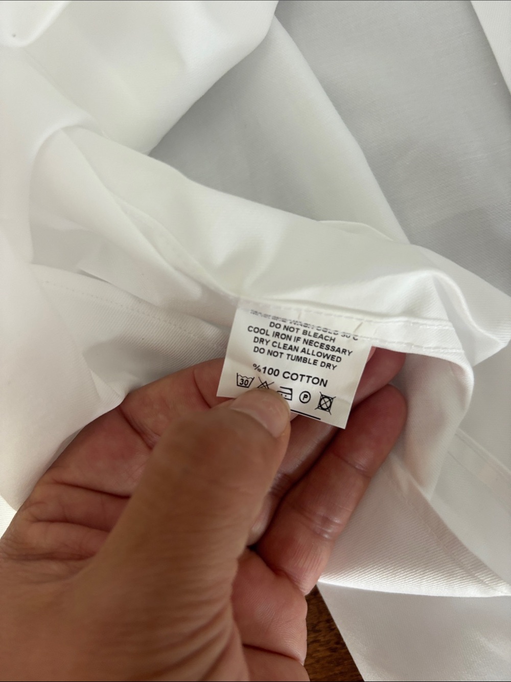 White Cotton Dress Shirt - Picture 9 of 10